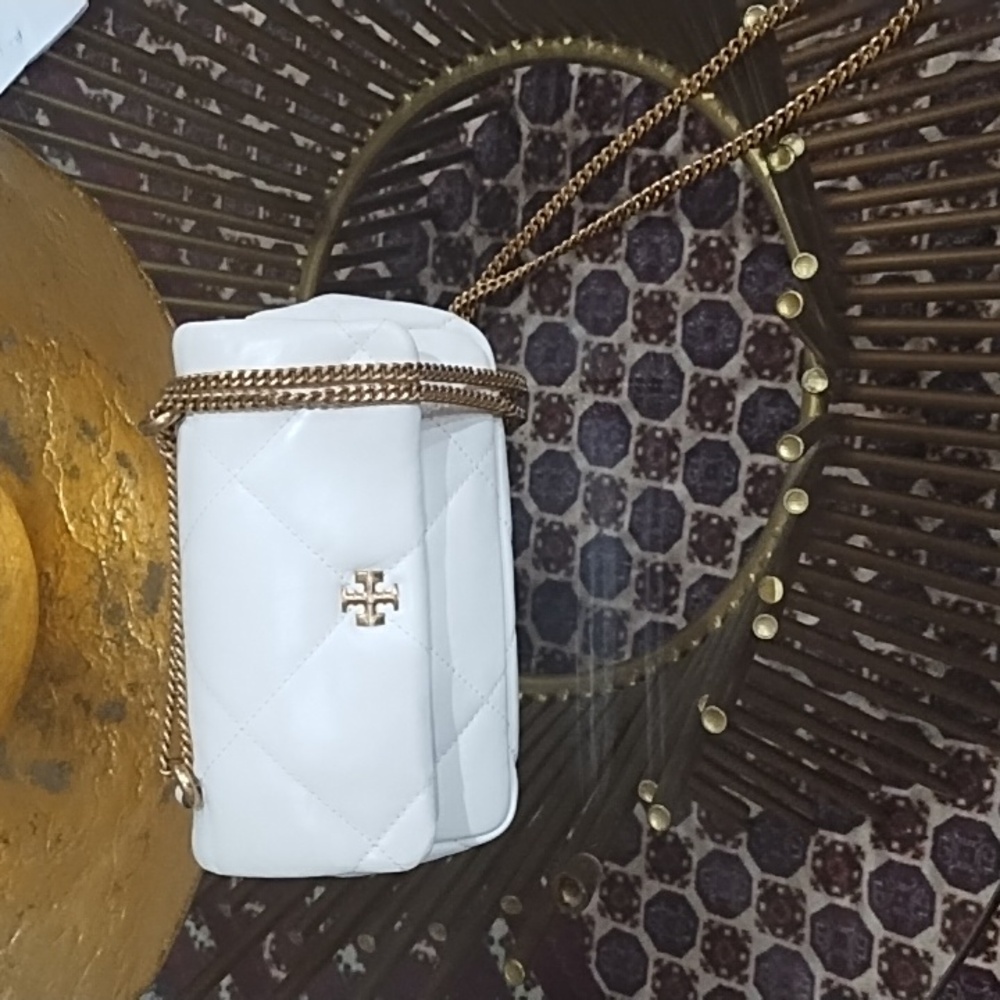 Tory Burch-Mini Kira diamond quilt flag bag